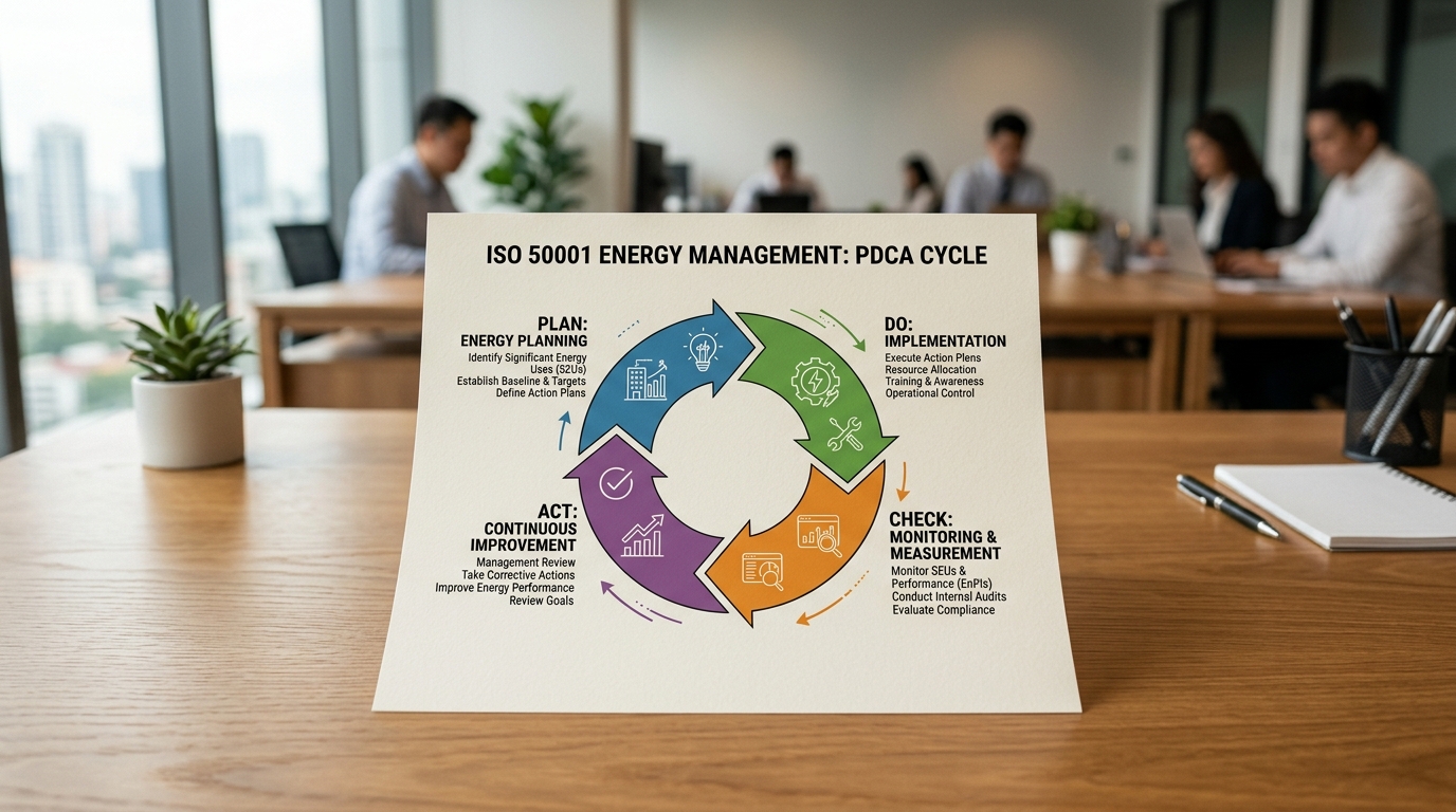 Energiemanagementbeauftragter nach ISO 50001 und EnEfG
